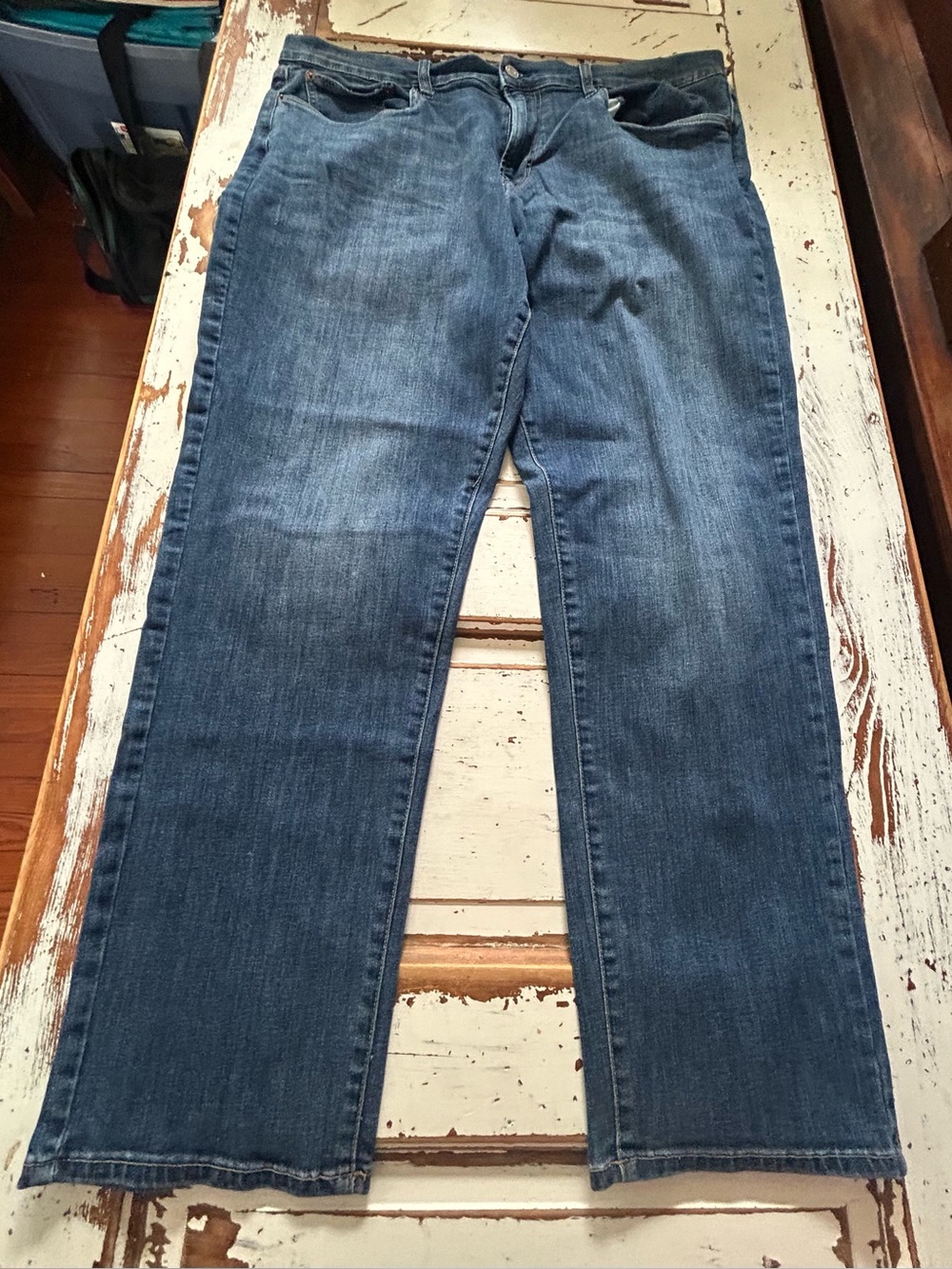 Lucky Brand 221 Original Straight Jeans Men's 40 x 30 Blue Denim
